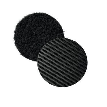 VELCRO® Brand Heavy Duty Black Self Adhesive Coins Stick On Industrial Dots 45mm