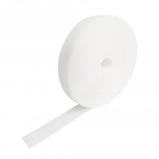 VELCRO® Brand ONE-WRAP® White 10mm Wide Back to Back Tape
