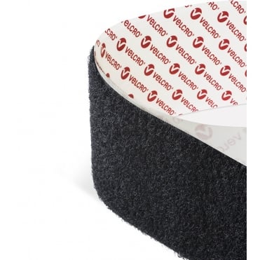 VELCRO® Brand PS14 Black Self-Adhesive Hook & Loop Tape – Hook, Loop or Matching Set, 10mm–100mm, 1m–25m