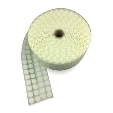 VELCRO® Brand White Self Adhesive Coins Dots 21mm