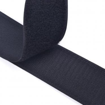 VELCRO® Brandf Black Sew-on Tape Hook and Loop 50mm 1 Metre Hook and 1 Metre Loop