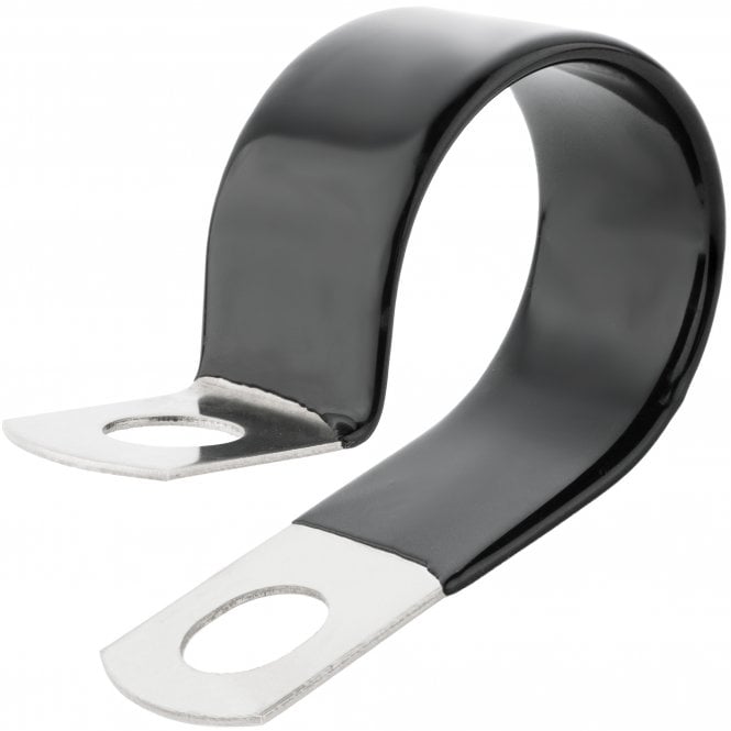 Vinyl Coated P-Clip Hose Clamp (Stainless Steel Cable/Hose Support Clip)