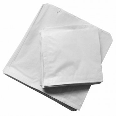  White Strung paper counter bags 203x203 mm ( 10x10 in ) -100pcs